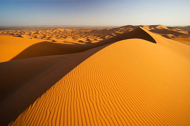 sahara sand dunes - sandscape zdjęcia i obrazy z banku zdjęć