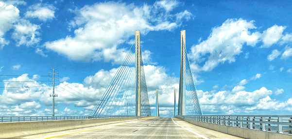 Indian River Inlet bridge leading to Bethany Beach, Delaware