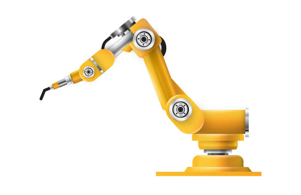 istock robotic arms, hands. Vector robot set. Industrial technology and factory symbols. 3d vector illustration isolated on white background 1025495428