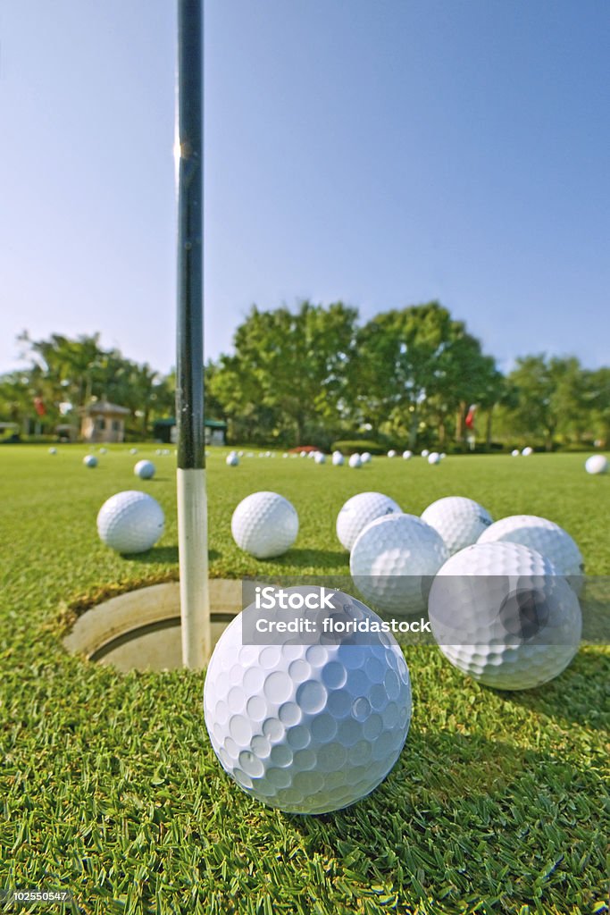 Prática de golfe, putting green - Foto de stock de Atividade Recreativa royalty-free