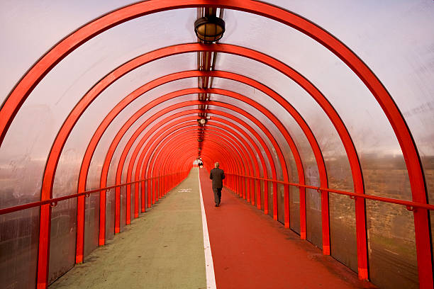 istock Above Ground Pedestrian Walkway In Glasgow, Scotland 102550615