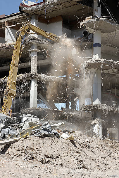 demolishing of a Building  schutt stock pictures, royalty-free photos & images