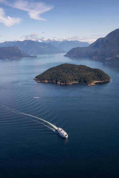 istock Aerial view of Ferry Boat 1025525784