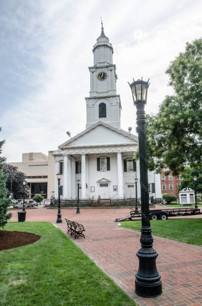 istock Old First Church in Springfield Massachusetts during summer day 1025526322