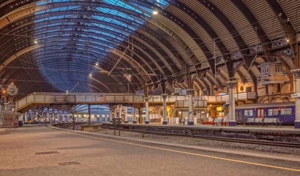 York Railway Station at dawn.