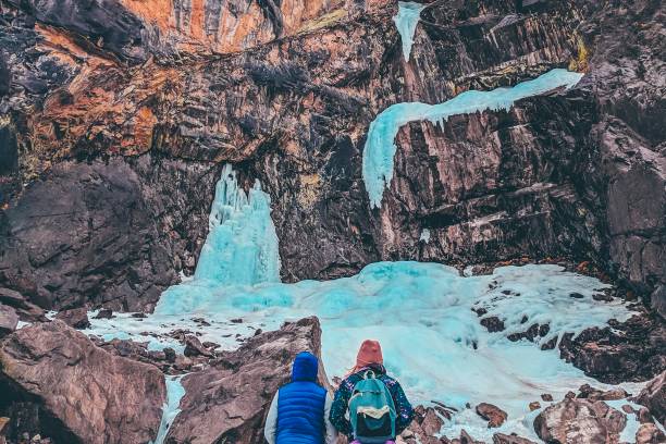 istock Hikers in the mountains. 1025534084