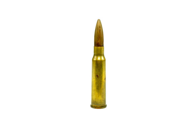 istock bullet is a war weapon on a white background. 1025536934