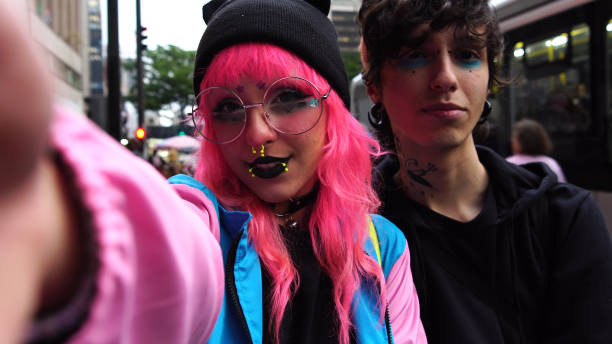 istock Alternative Lifestyle Young Friends Taking a Selfie 1025539600