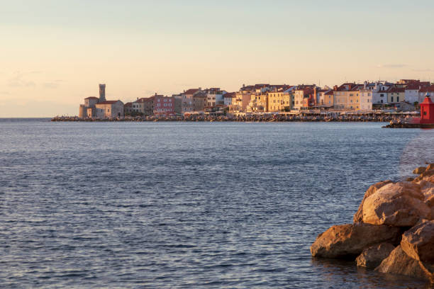 istock Piran city at sunset 1025542964