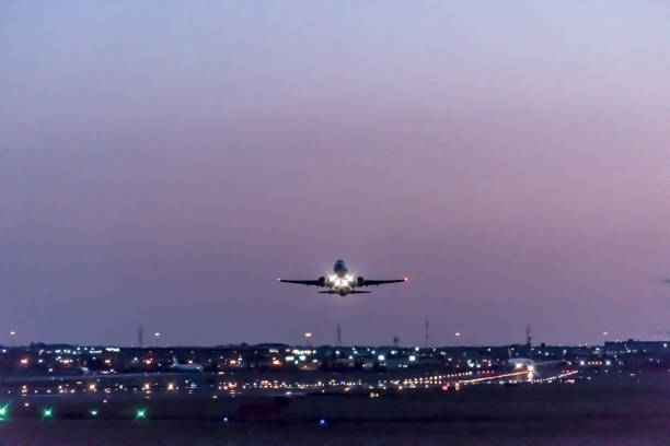 istock Airplane take-off Pearson International airport 1025550356
