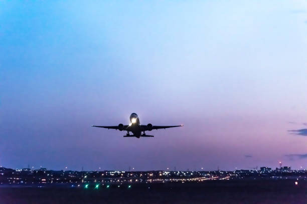 istock Airplane take-off Pearson International airport 1025550422