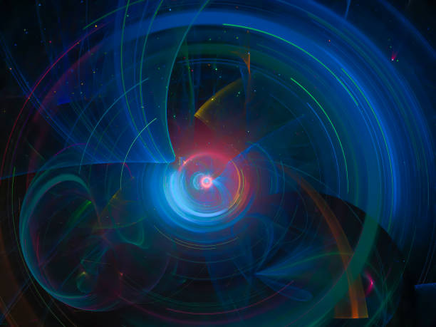 istock abstract fractal digital background color design, energy 1025555422