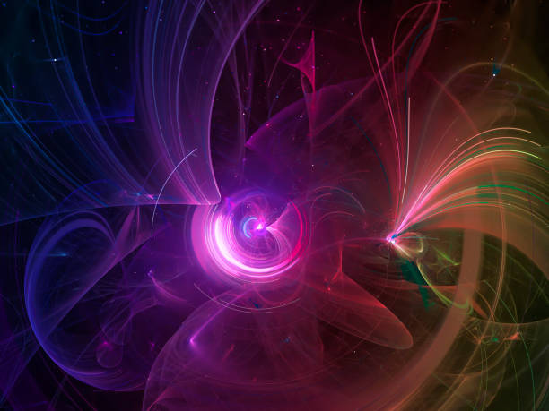 istock abstract fractal digital background color design, energy 1025555430