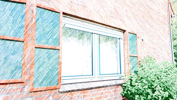 istock Filtered photo blue and brown windows 1025560430