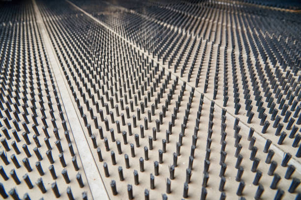 istock Surface of sheet metal cutting machine 1025560586