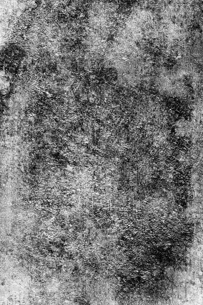 istock Grunge background black and white. Abstract monochrome texture. Pattern of cracks, chips, scuffs, scratches, cracks. Vintage dirty surface covered with dust and stains 1025560894