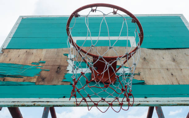 istock old Green basketball hoop 1025565356