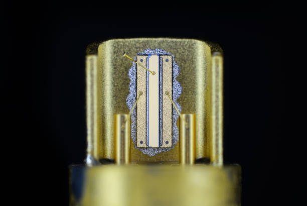 istock Laser diode, taken from optical storage drive 1025575624