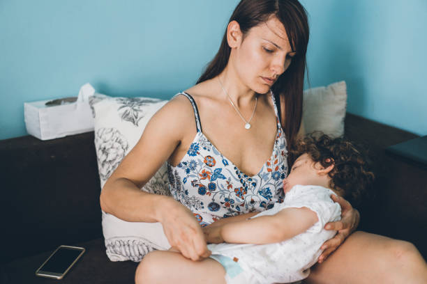 istock Mother caress her little son 1025583792