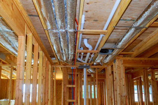 istock a fragment of a ventilation system in a frame-shaped house 1025585296