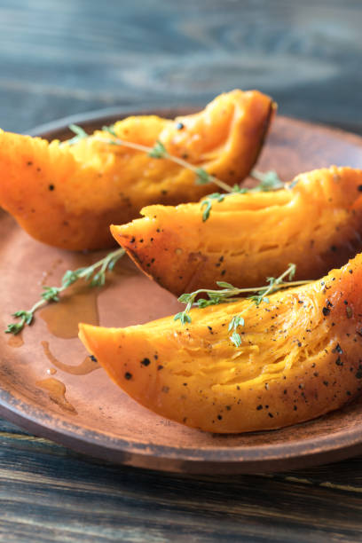 istock Baked pumpkin on the plate 1025587706