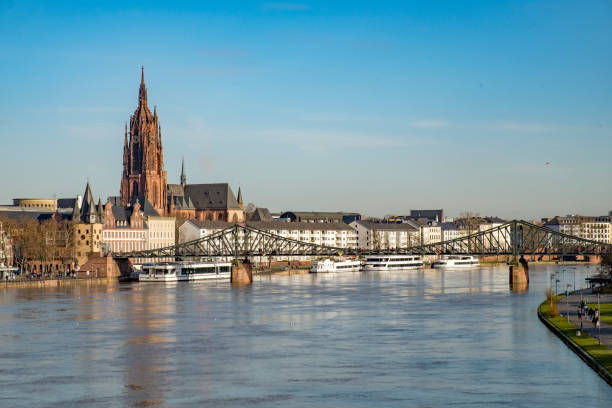 istock panoramic view to skyline of Frankfurt am Main 1025588148