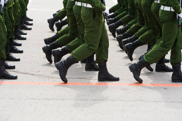 istock The parade of soldiers 1025596584