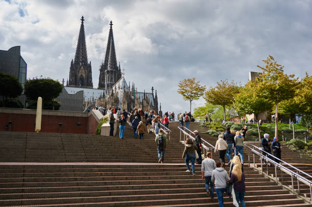 Cologne Cathedral Koelner Dom seen Museum Ludwig square