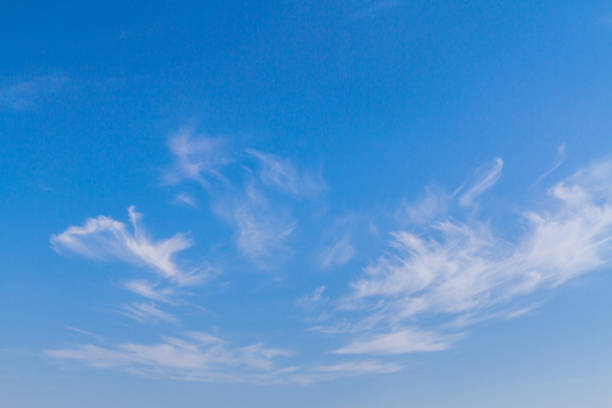 istock White feathery clouds on the blue sky in summer 1025605366