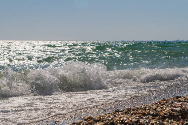 istock Beach with a wave in the summer Sunny day 1025605756