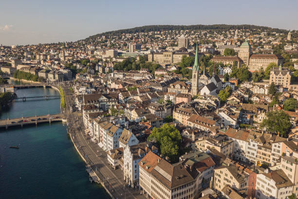istock Aerial view of Zurich 1025626886