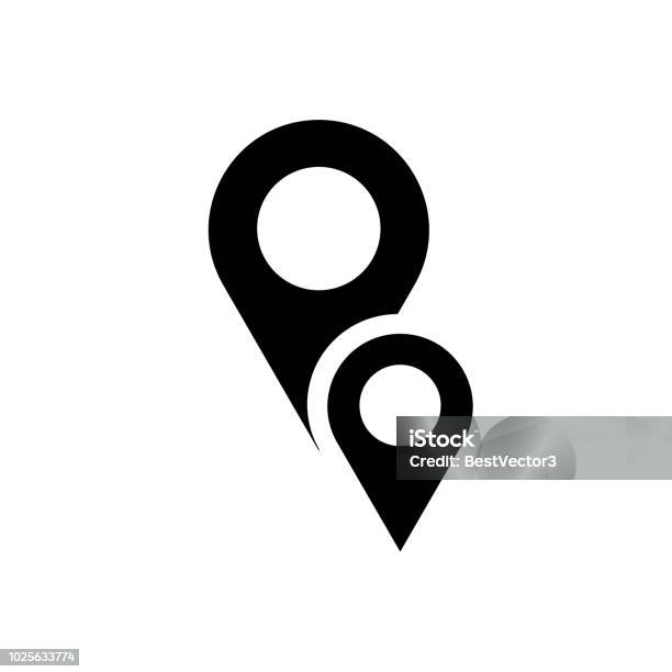 Map Localization Icon Vector Sign And Symbol Isolated On White Background Map Localization Logo Concept Stock Illustration - Download Image Now