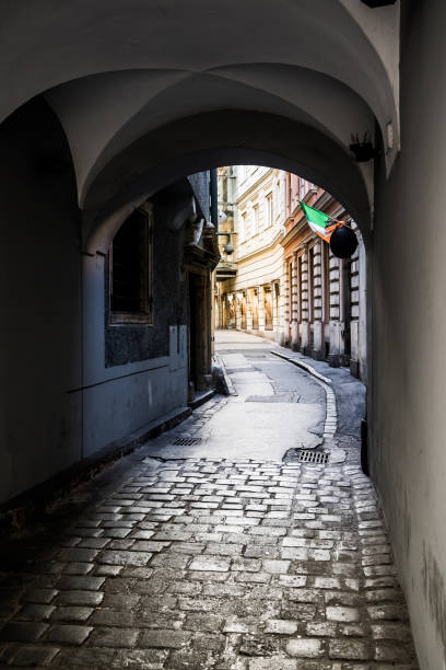 istock Quiet alley in Graz, Austria 1025636614