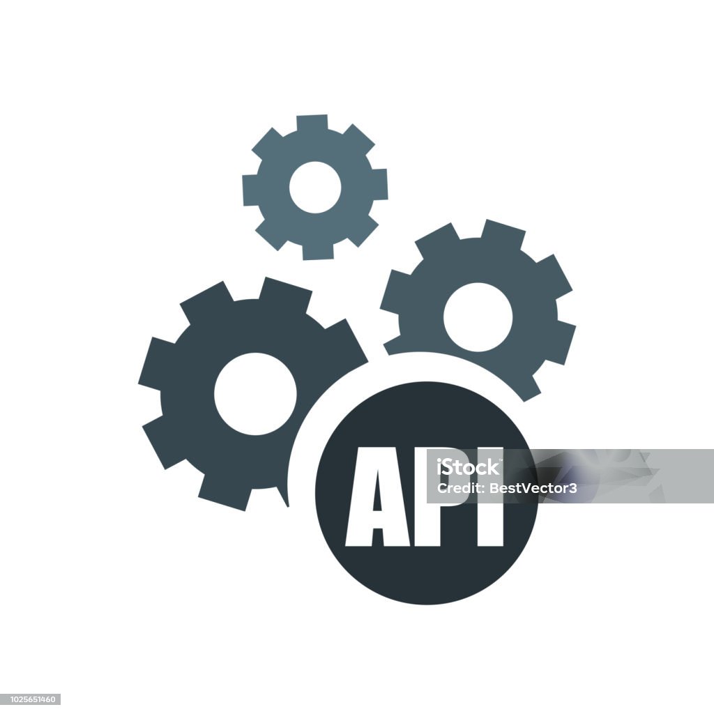 Api Icon Vector Sign And Symbol Isolated On White Background Api Logo ...