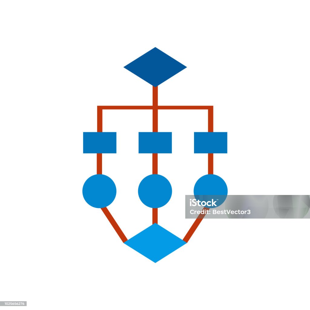 Algorithme Icône Vector Signe Et Le Symbole Isolé Sur Fond Blanc ...