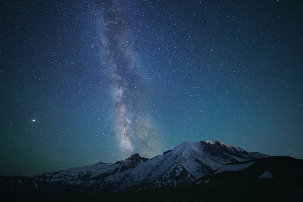 istock Milky Way Over Mount Rainier 1025656750