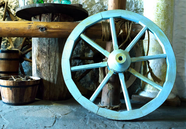 istock Vintage wooden wheel 1025656946