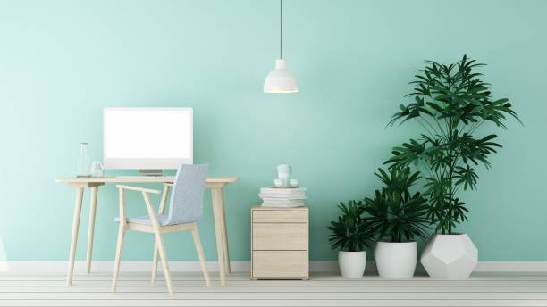 istock The interior hotel relax space 3d rendering-wall pastel color 1025742146