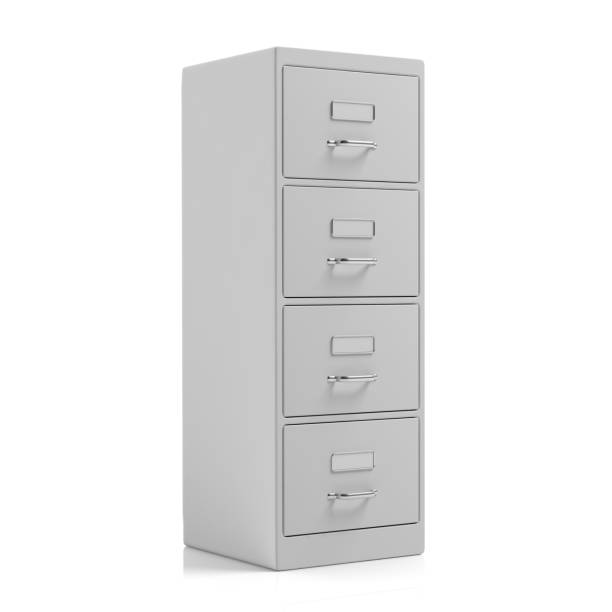 istock Filing cabinet isolated on white background. 3d illustration 1025773696
