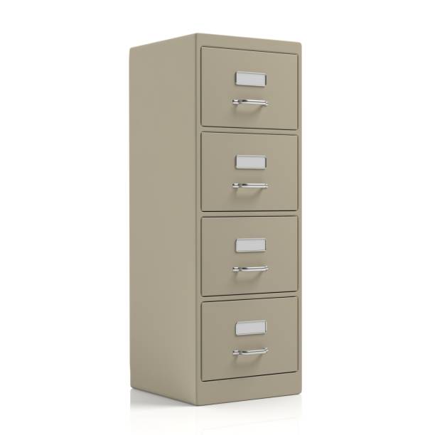 istock Filing cabinet isolated on white background. 3d illustration 1025773720