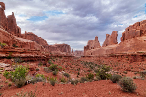 istock Park Avenue Trailhead view in Arches National Park, Moab, Utah 1025784530