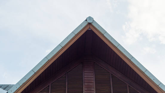 wood Triangular roof