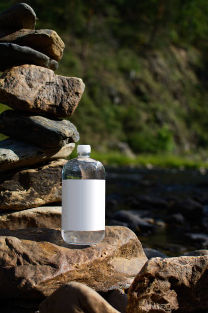 Bottle of water in nature on a sunny day