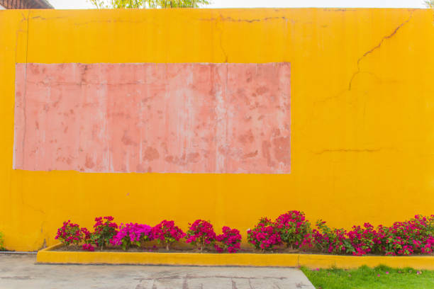 istock Orange wall background exterior with copy space for your text. 1025821644