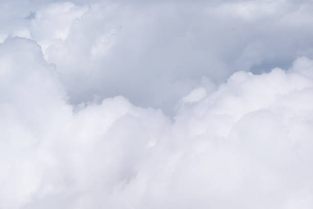 istock Natural background, cloudy sky, top view, airplane view. 1025830372