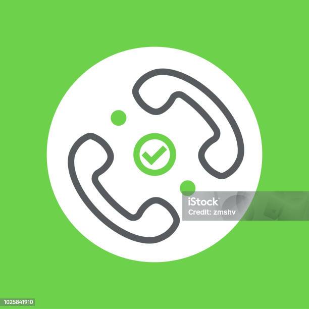 Good Connection Symbol Good Connection Vector Illustrationhandset Symbol Stock Illustration ...