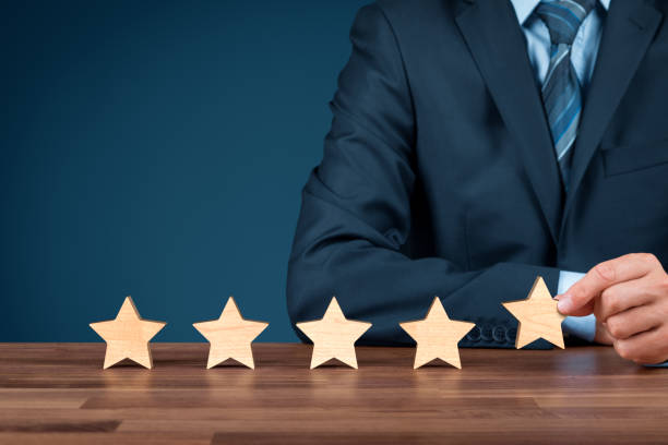 Feedback and rating concept stock photo