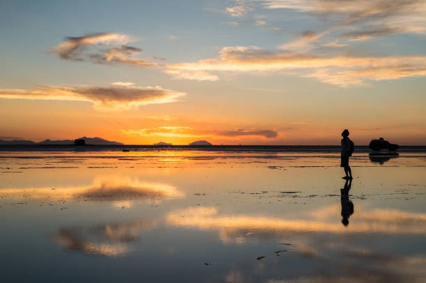 istock Sunset at Uyuni salt lake 1025859042