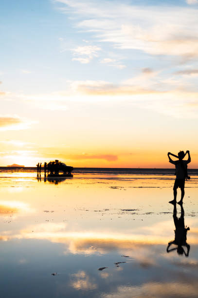istock Sunset at Uyuni salt lake 1025859188