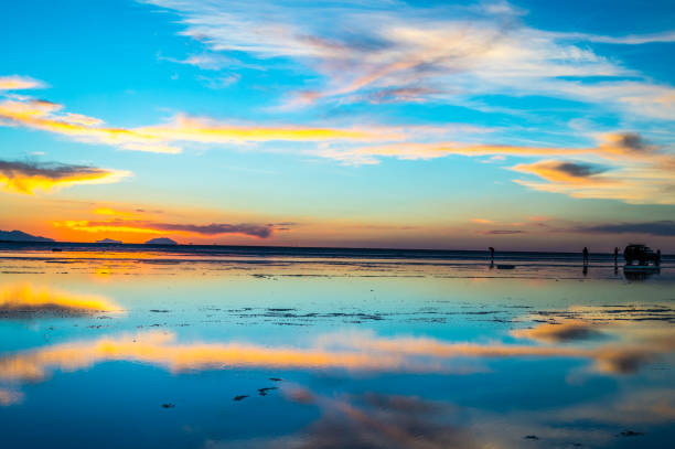 istock Sunset at Uyuni salt lake 1025859296